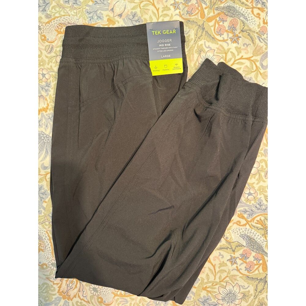 Tek Gear On-The-Go Mid-Rise Stretch Active Jogger Pants (Size L)